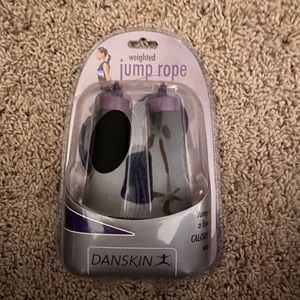 Danskin Purple Weighted Adjustable 9’ JumpRope NWT